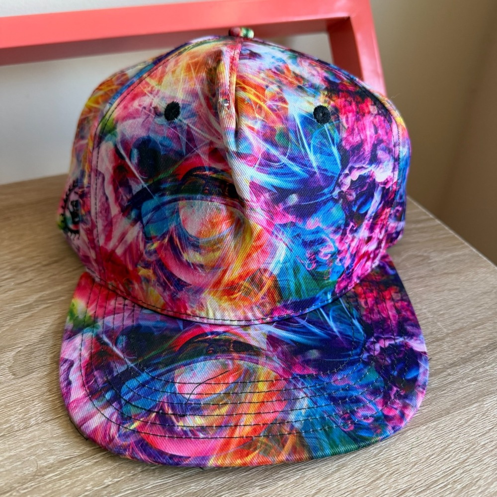 Grassroots California Psychedelic Snapback Hat Cap Limited Edition Bright